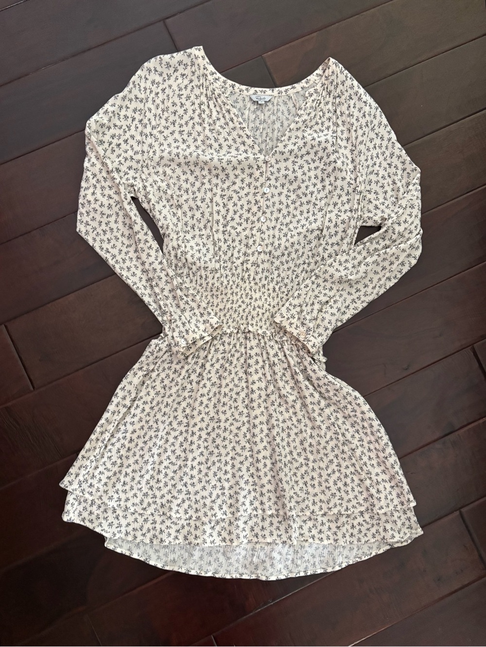 Rails Jasmine in Petite Floral Smocked Waist Dress - Size Small